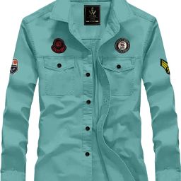 Men Regular Fit Solid Spread Collar Casual Shirt-image-104