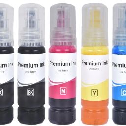 vavia Ink Refill for 001,003,L3200,L3210,L3211,L3215,L3216,L3250,L3252 Black + Tri Color Combo Pack Ink Bottle-image-15