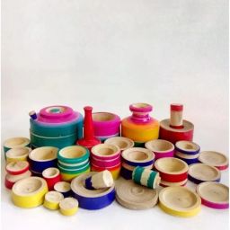 Eco friendly Wooden Kids Kitchen set multicolour-image-60