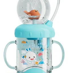 Whale Spray Baby Drinking Cup with Straw and Lid Water Sipper - Tumbler for Kids-image-46