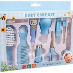 Premium 10 Pcs Health Care Kit for Baby Kids Nail Thermometer Grooming Brush 2.0 Manual Nasal Aspirator-image-44