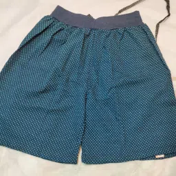 Dyed/Washed Men Blue Dolphin Shorts-picture-1