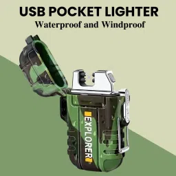 Explorer USB (Cigaratte Lighter)Windproof Flameless ARC Rechargeable LighterD316 Explorer USB (Cigaratte Lighter)Windproof Flameless ARC Rechargeable LighterD316 Pocket Lighter-image-80