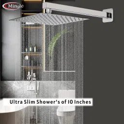 Square Shower With Arm 10*10 with 18 inch Arm Fixed Mount-picture-23