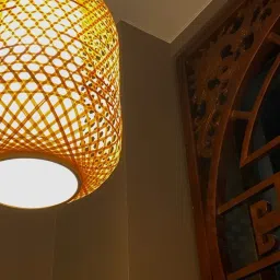 nitai bamboo handicrafts Bamboo Lamp/Retro Style Lampshade Light Cover Chandelier Lamp Shade Ceiling Lights Lamp Shade image 3