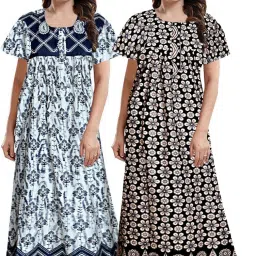 Pack of 2 Women Nighty Set-picture-22