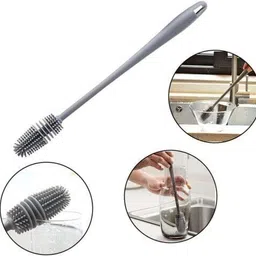 fulkiza Silicone Bottle Cleaning Brush Long Handle for Milk Bottle,Glasses,baby bottle-picture-42