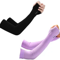 BREATHABLE & COMFORTABLE FULL ARM RIDING GLOVE WITH THUMB HOLE ( 2 Pair )_04 Riding Gloves-image-59