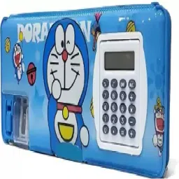 DORAEMON CALCULATOR Pencil Box DoraemonThemed Art Plastic Pencil Box-17