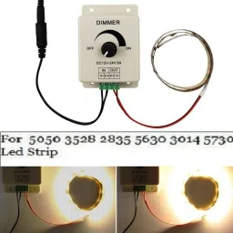 BALRAMA 12V-24V 8A Adjustable Dimmer Switch PWM Dimming Controller for Single LED Strip Smart Switch image 4