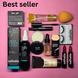 Valhalla 10 items makeup kit combo | face makeup combo foundation compact face serum-23