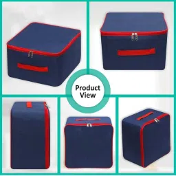 ByHayat Breathable Fabric Wardrobe Organizer Bag Pack of 4 Poly-canvas Laundry Bag image 4