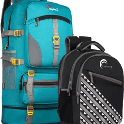 60L Rucksack with 30L Backpack - Curve Water-Resistant Hiking & Travel (Unisex) Rucksack - 60 L-image-61