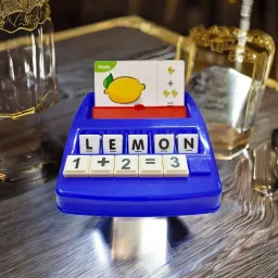 kridan EDUCATINAL GAME 2 IN 1, SPELLING & MATHEMATIC Games for Kids with Flash Cards image 2