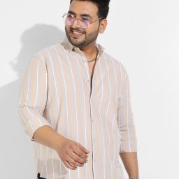 Men Regular Fit Striped Spread Collar Casual Shirt-image-16