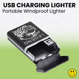 USB Rechargeable Lighters With Cigarette Case & Friendly Pocket Size LighterC390 USB Rechargeable Lighters With Cigarette Case & Friendly Pocket Size LighterC390 Pocket Lighter-0
