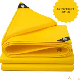 Heavy Duty HDPE Tarpaulin 18x36 ft|135GSM | UV Stabilized, Waterproof Sheet Tent - For Waterproof covering, protection from sunlight, dust, and rain in agricultural-image-16