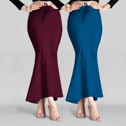 Spangel Fashion Peticoat Purple+Morpitch Lycra Blend Petticoat-image-78