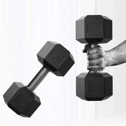 PVC Set 5KG X 2 PCS, 1 Pair , Hex , Home Gym Fixed Weight Dumbbell-image-47