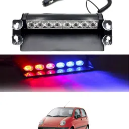 12V/8Led Red & Blue Dash Police Strobe Flash Warning Light For Car/SUV/Jeep-184 Car Fancy Lights-image-75
