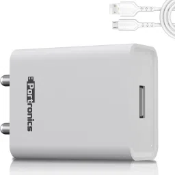Portronics 12 W 2.4 A Wall Charger for Mobile with Detachable Cable-12