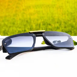 jiebo UV Protection Rectangular Sunglasses (Free Size) image 3
