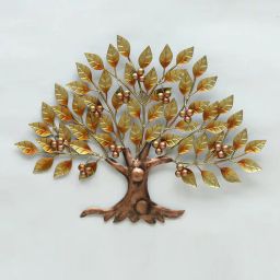 malik design Decortia Iron Decorative Tree Wall Art In Gold-picture-11