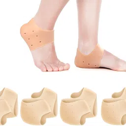 Soft Comfortable Heel silicone Gel 4 Pair Shoe Heel Protector Pain Relieve Heel Support-19