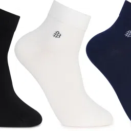Bamboo Socks Odour-Free & Breathable 5X Softer than Cotton Socks (Pack of 3) Men Solid Ankle Length-image-21