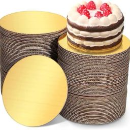 7 Inch Gold Round Cardboard Cake Board Base Thermal Lamination Paper Cake Base Paper Cake Server-image-40