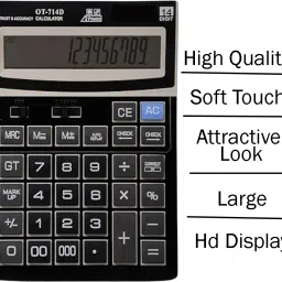 lyhurtrdsews 14-Digit Basic Calculator with Extra Large Display, BIG SIZE CALCULATOR Basic Calculator image 4
