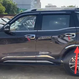 autxin Wheel Arch Chrome Garnish Fender Trim Chrome SS Lining For Mah-indra Scorpio N Glossy, Chrome MAHINDRA New Scorpio Side Garnish image 2