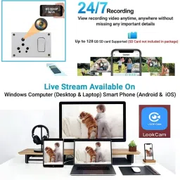 ELEKTRO WELT FULL HD 1920P WiFi SWITCH SOCKET - Hidden Camera with Live Feed WiFi - 32GB Security Camera image 4
