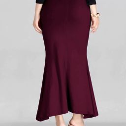 house of common FISH CUT WINE S 4 Lycra Blend Petticoat-image-5