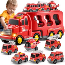Fire Car Toys Friction Power Vehicle Truck Toys-image-24