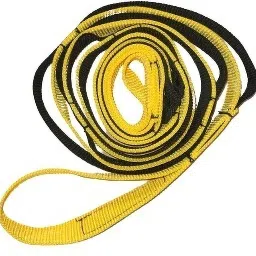 loops Stretching Strap for Yoga, Pilates, Exercise, Home Fitness (Black,Yellow) Polyester Yoga Strap-47