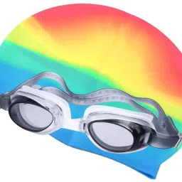 SWIMMING GOGGLE, SWIMMING CAP COMBO KIT SET Swimming Cap-image-55