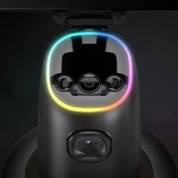 LISTRO Auto Face Tracking AI Desk Selfie Gimbal P05, Gesture Control 360° Rotation Single Gimbal for Mobile image 2