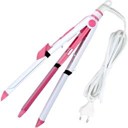 SDMS Women hair strightner 1291Saloon Professional 3IN1 Dual-use Hair Flat Iron and curler for women Hair Straightener-image-6