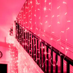26 LEDs 11.69 m Pink Steady Bulb Rice Lights-17