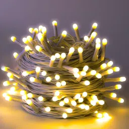 38 LEDs 12 m Yellow Steady String Rice Lights-23