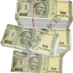 Pack of 5 Bundle Indian Duplicate Money Dummy Rupee Fake Currency Note for Kids Nakli Note Learning and Education Money for Kids (Total 500 Notes) Fidget Toy Gag Toy-49