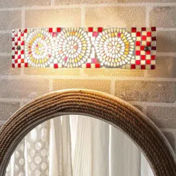 Shea Red & White Glass Bath Lights by New Era-picture-29