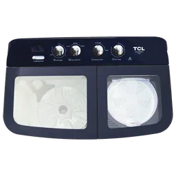 TCL 8 kg 5 Star Semi Automatic Washing Machine with Lint Filter (T102-D80GP, Dark Blue) image 2