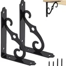L Shaped Right Angle Bracket/l Clamp for Wall Shelf, Rack (6 Inch) 30 cm, 20 cm Shelf Bracket-picture-13