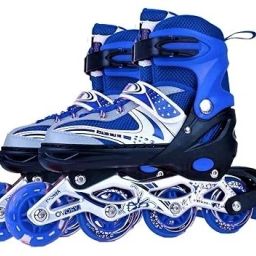4 Wheel Inline Skates Skating Shoes for Boys and Girls Age 7 to 12 Years In-line Skates - Size 6-9 UK-28