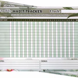 Monthly Habit Tracker|12 Sheets, A4 Size |Update Calendar Daily,Weekly & Monthly All Wall Calendar-image-18