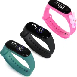 HYPERLEX 3 COMBO Stylish Digital LED Bracelet Band Wrist Watch for Kids, Boys & Men-image-85