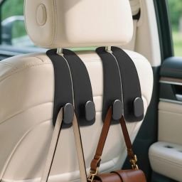 Double Car Seat Leather Headrest Hooks Car Side Seat Catcher Holder for Bags Car Side Seat Catcher-18