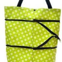 Portable 2 in 1 Shopping Trolley Bag with Foldable wheels Basket to Shop Grocery, Vegetables for Women Grocery Bag-image-1
